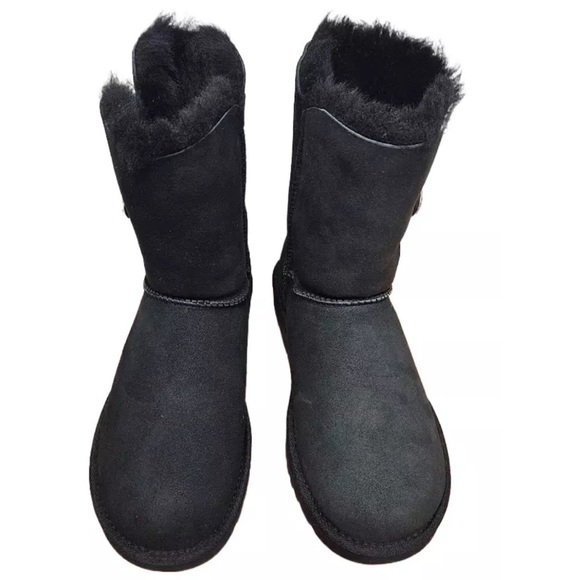 UGG Bailey Button Bling (Swarovski) Sz 6 Women Black 3349-BLK Limited Edition - Picture 9 of 11